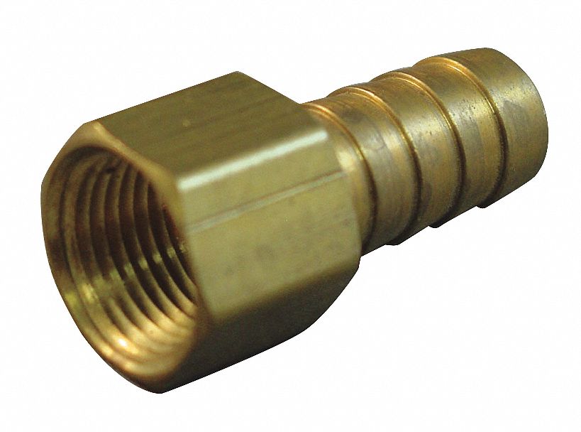 Barbed Hydraulic Hose Fitting: -4 For Hose Dash Size, For 1/4 in Hose I.D., Hose Barb x NPT, Male