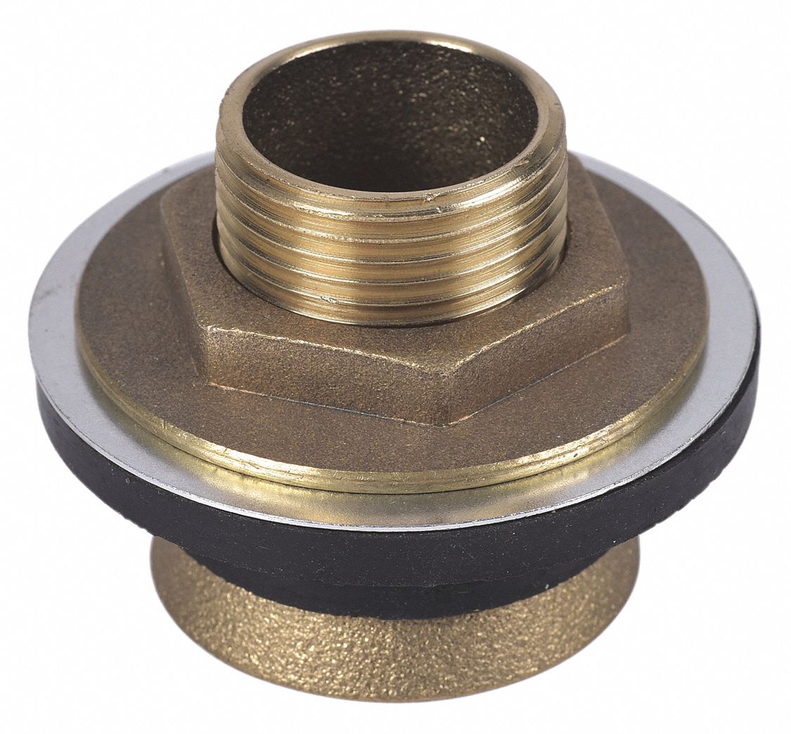 Spud: Fits Universal Fit Brand, For Universal Fit, 1 in x 3/4 in, Brass