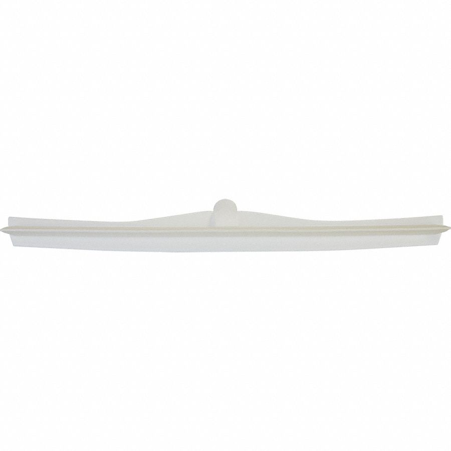 VIKAN 24 inW Straight Rubber Floor Squeegee Without Handle, White