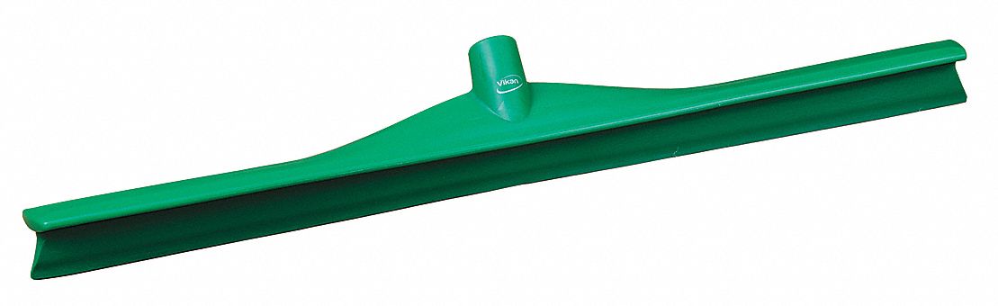FLOOR SQUEEGEE, SINGLE-BLADE, THREADED, EUROPEAN THREAD, 27 IN BLADE W, TPE RUBBER, STRAIGHT