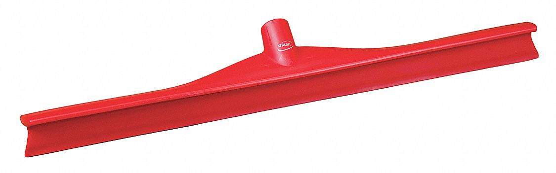 FLOOR SQUEEGEE, SINGLE-BLADE, THREADED, EUROPEAN THREAD, 27 IN BLADE W, TPE RUBBER, STRAIGHT