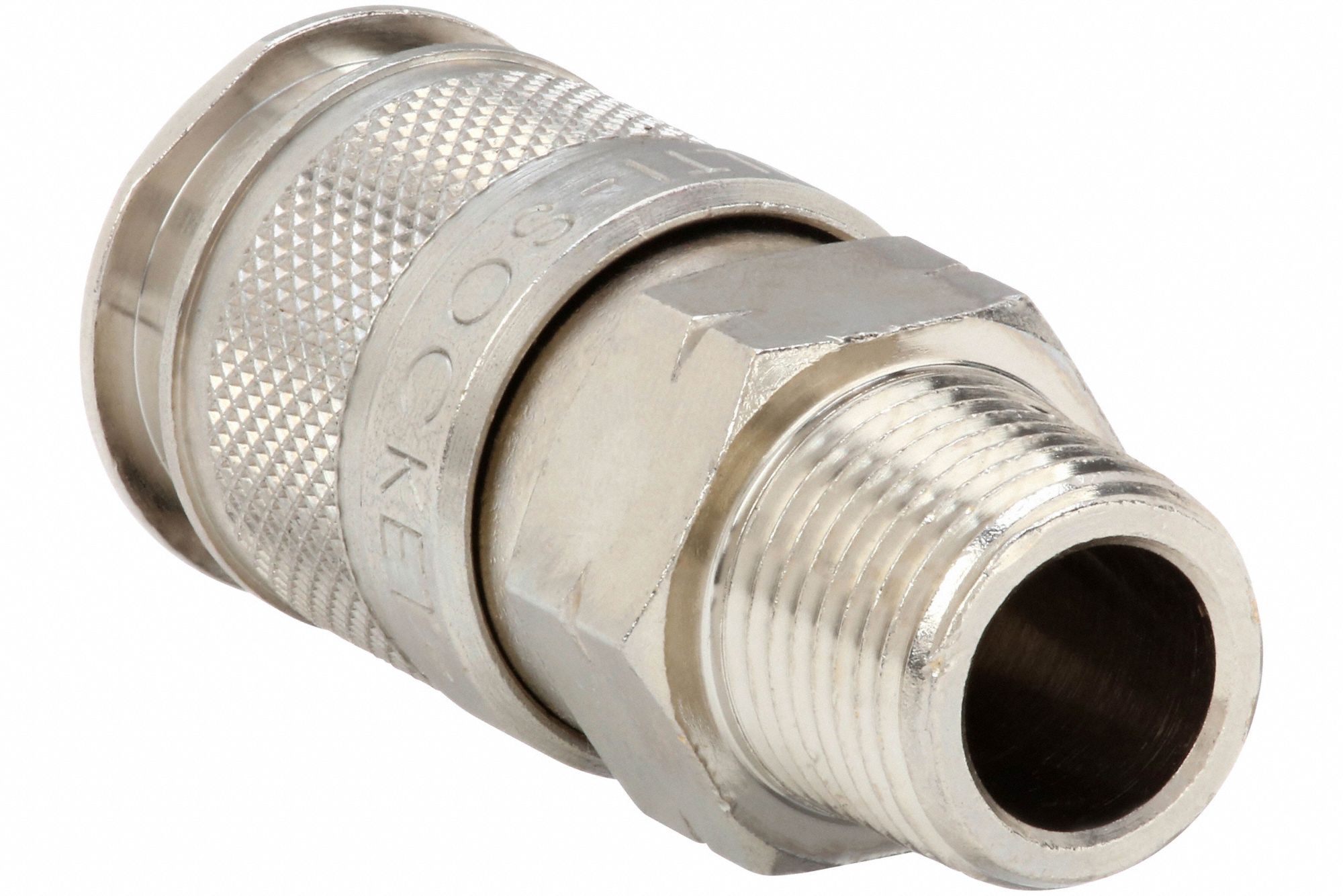 ALPHA FITTINGS Quick Connect Hose Coupling 1/4 in Body Size, 1/4 in