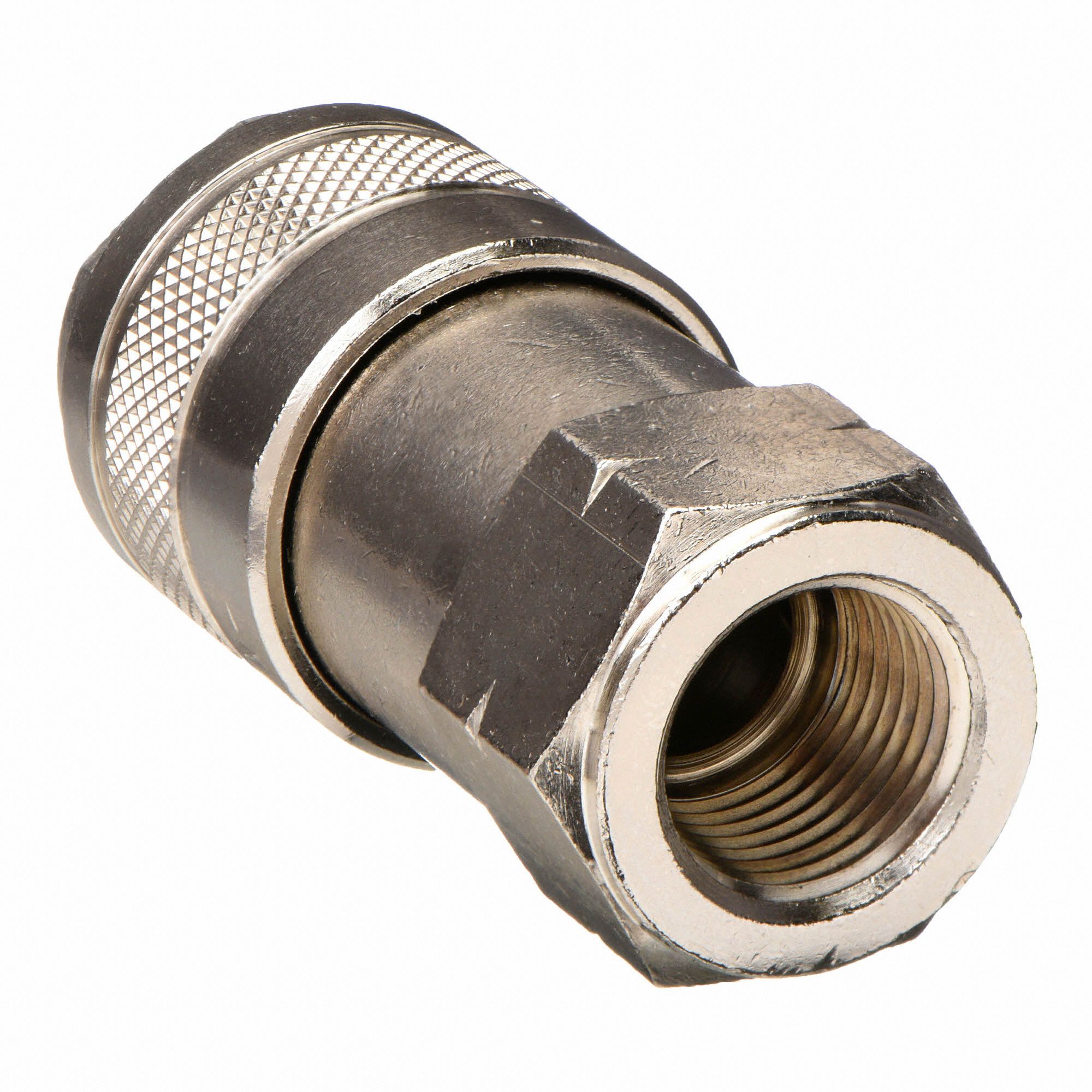 ALPHA FITTINGS Quick Connect Hose Coupling, Universal, Brass, Socket ...