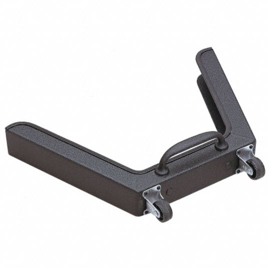 TENSABARRIER, Black, 17 in Overall Lg, Stanchion Post Runner Dolly ...