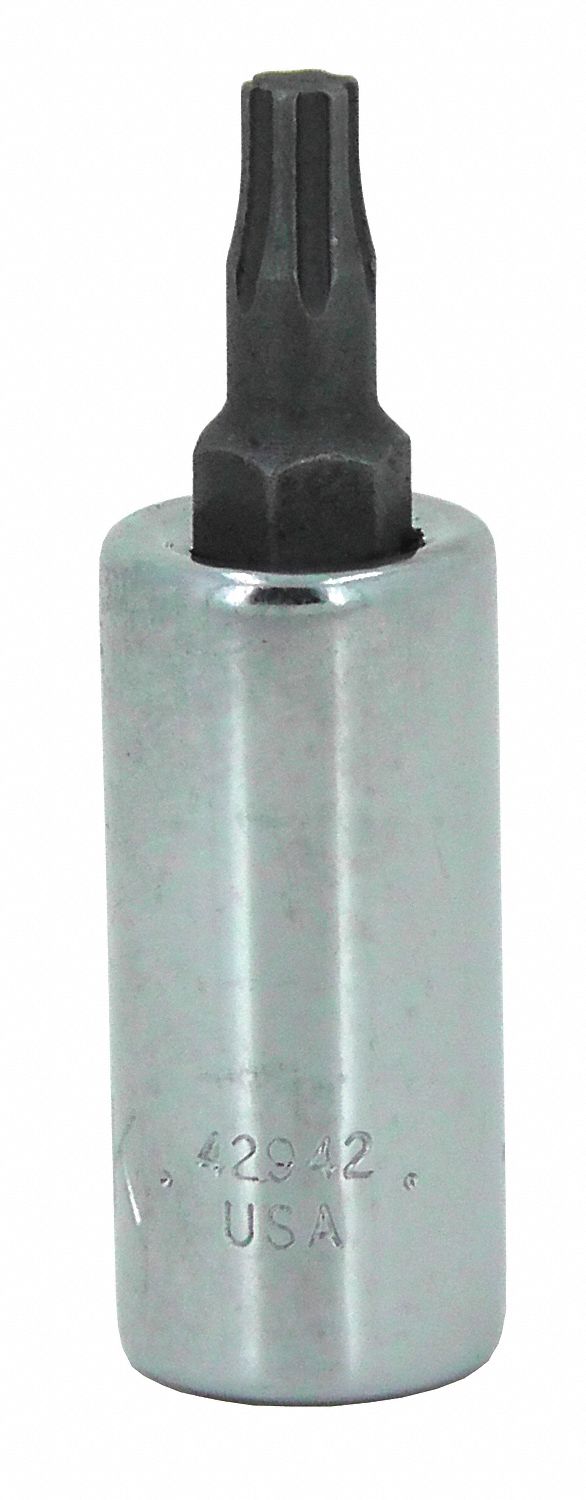 SOCKET BIT,1/4 IN DR,T27 TORX(R) PLUS
