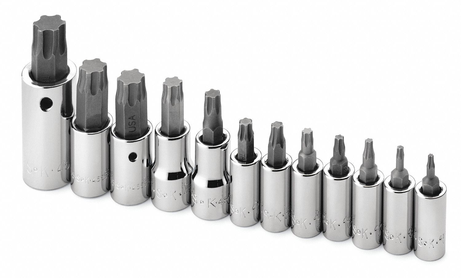 Torx plus clearance bit set