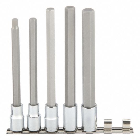 SK PROFESSIONAL TOOLS, 1 - 25 Pieces, 1/2 in Drive Size, Socket Bit Set ...