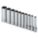 SOCKET SET,1/4 DR,SAE,6 PT DEEP,10