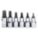 HEX BIT SOCKET SET,3/8 DR,SAE,BALL,