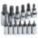 SOCKET BIT SET,1/4IN,3/8IN,1/2IN DR,13PC