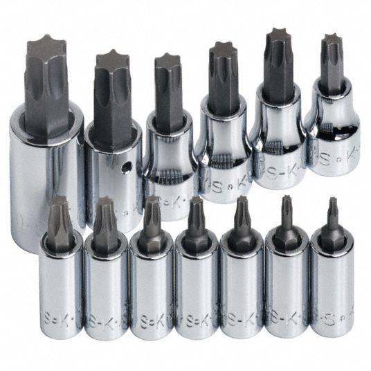 Socket torx deals bit set