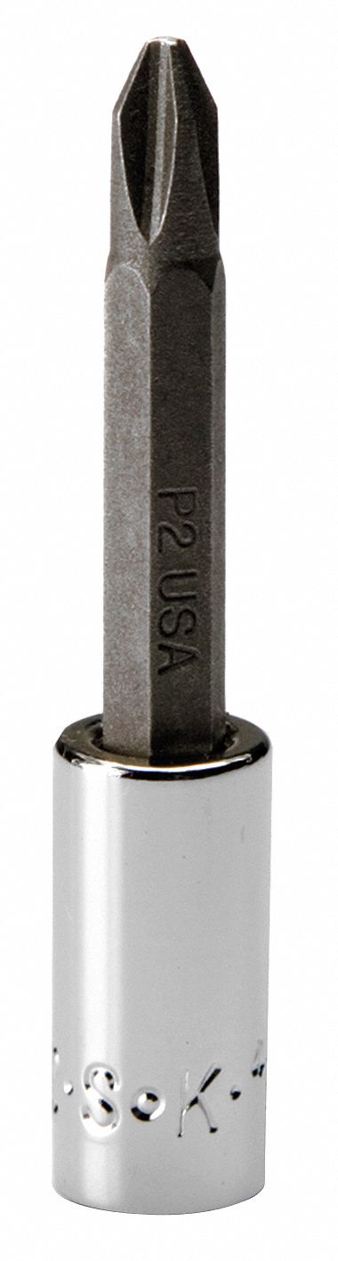 SOCKET BIT,1/4 IN. DR,#2 PHILLIPS