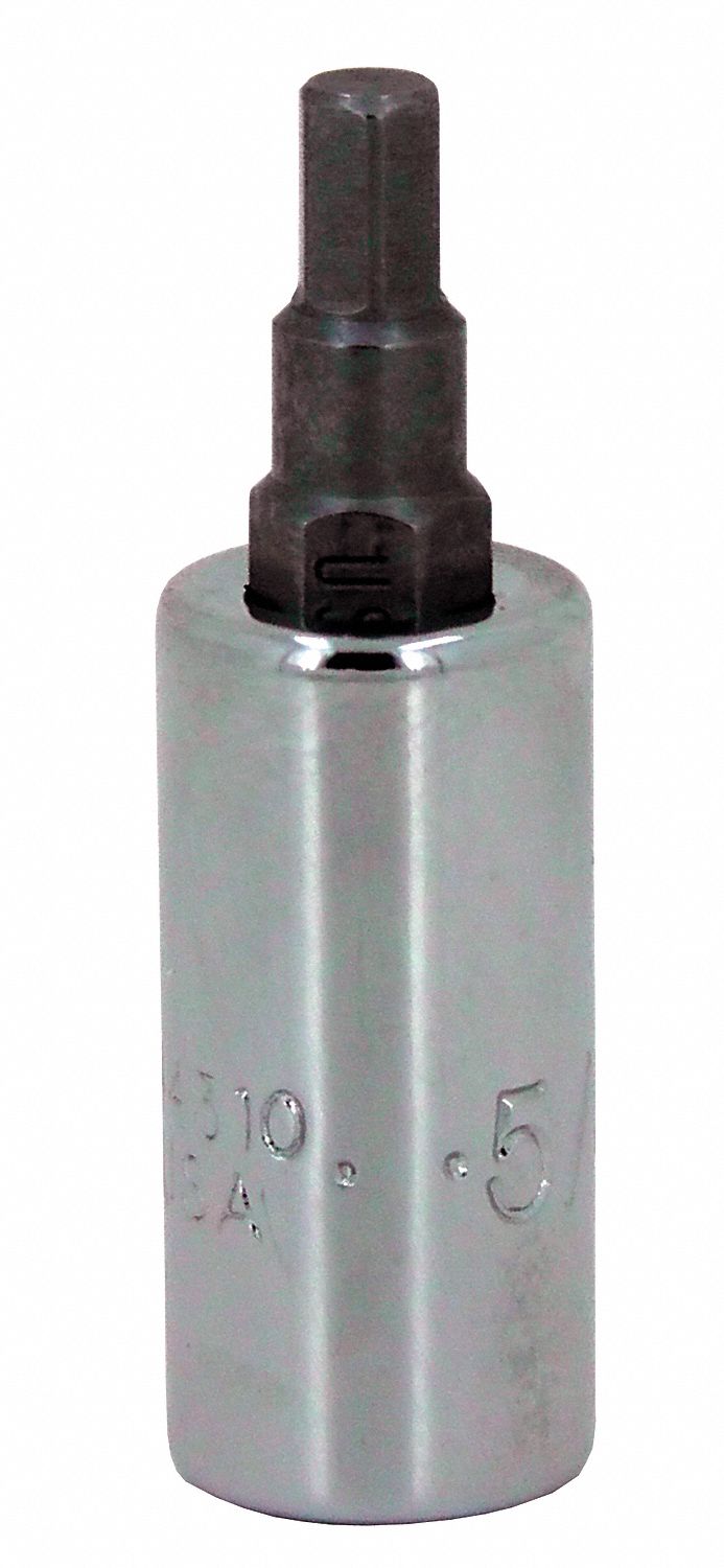 HEX SOCKET,STANDARD,1/4 IN DR,2.5MM