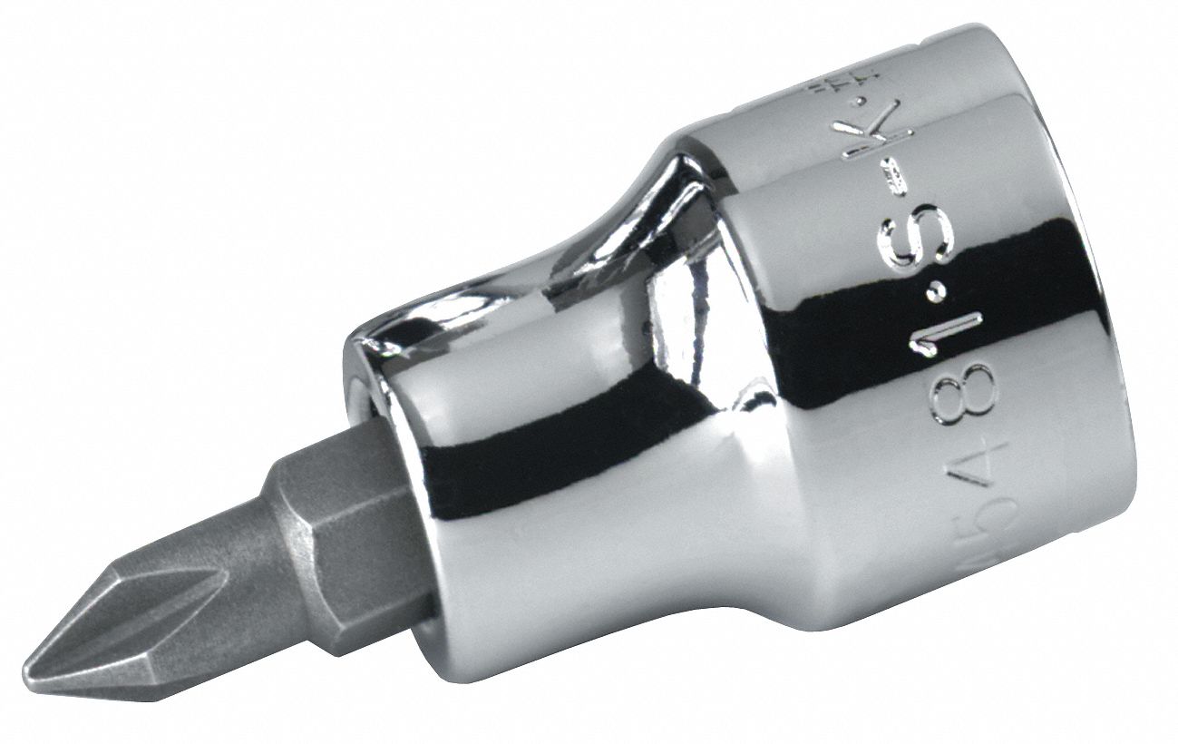 SOCKET BIT,1/4 IN. DR,#1 PHILLIPS