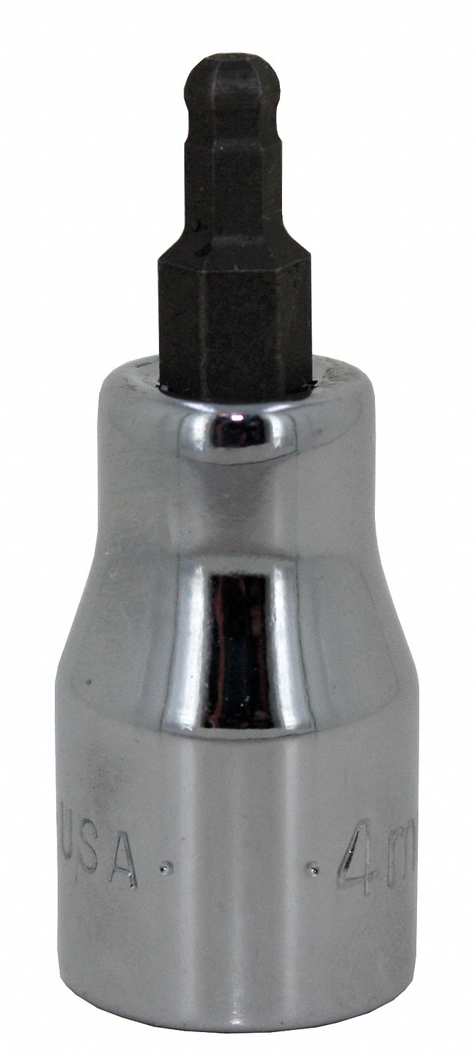 SOCKET BIT,3/8 IN. DR,3MM BALL HEX