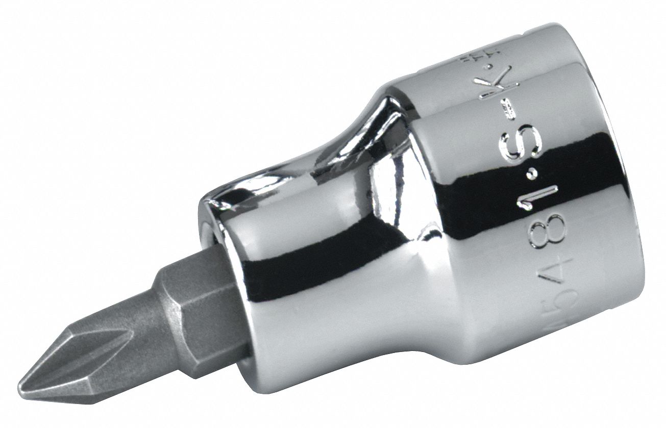SCREWDRIVER BIT SOCKET, PH,3/8 DR,#