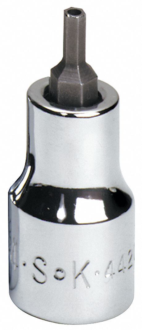 SOCKET BIT,3/8 IN. DR,9/64 IN. HEX
