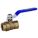 MANUAL TWO-WAY BALL VALVE: 1 IN, BRASS, STRAIGHT, FNPT X FNPT, FULL PORT BALL PORT