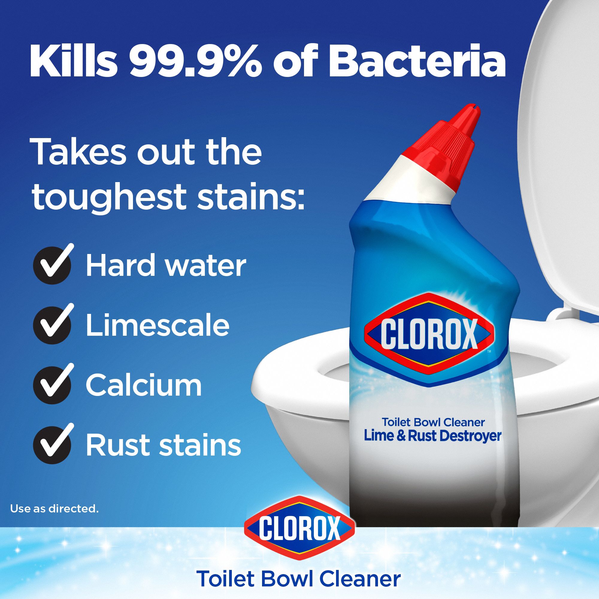 CLOROX Toilet Bowl Cleaner, 24 oz Container Size, Bottle Container Type