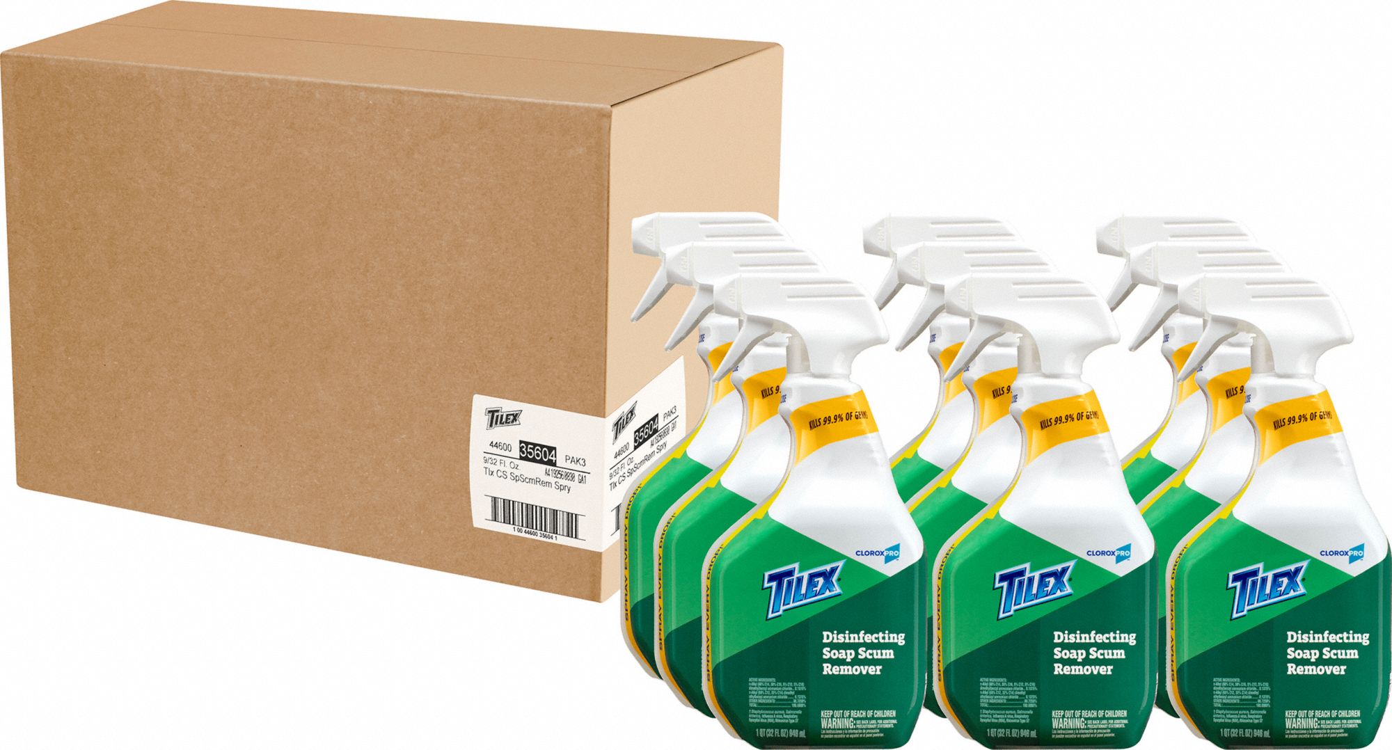 TILEX Bathroom Cleaner Trigger Spray Bottle, 32 oz Container Size