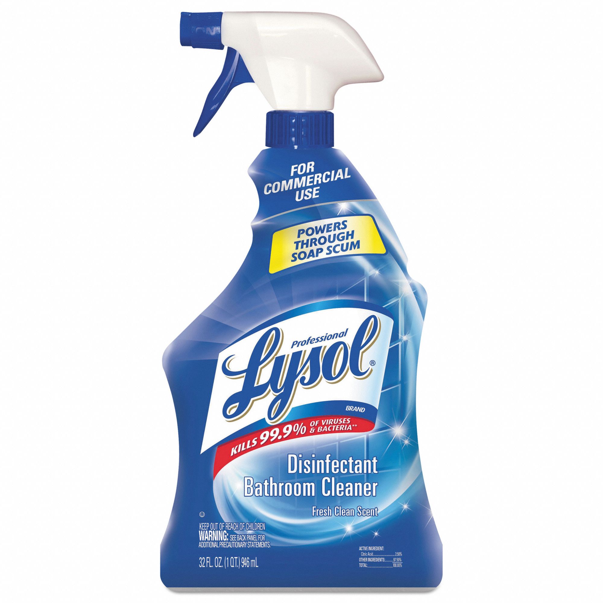 LYSOL Tub and Tile Cleaner, 32 oz Container Size, Trigger Spray Bottle Container Type, Fresh