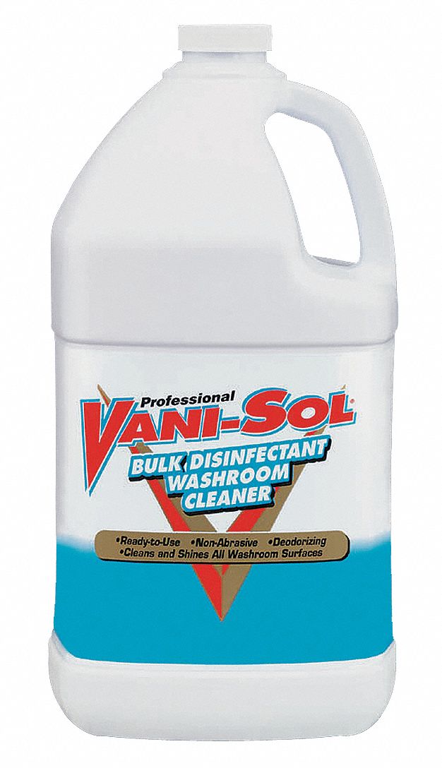 VANISOL Bathroom Cleaner, 1 gal Cleaner Container Size, Jug Cleaner