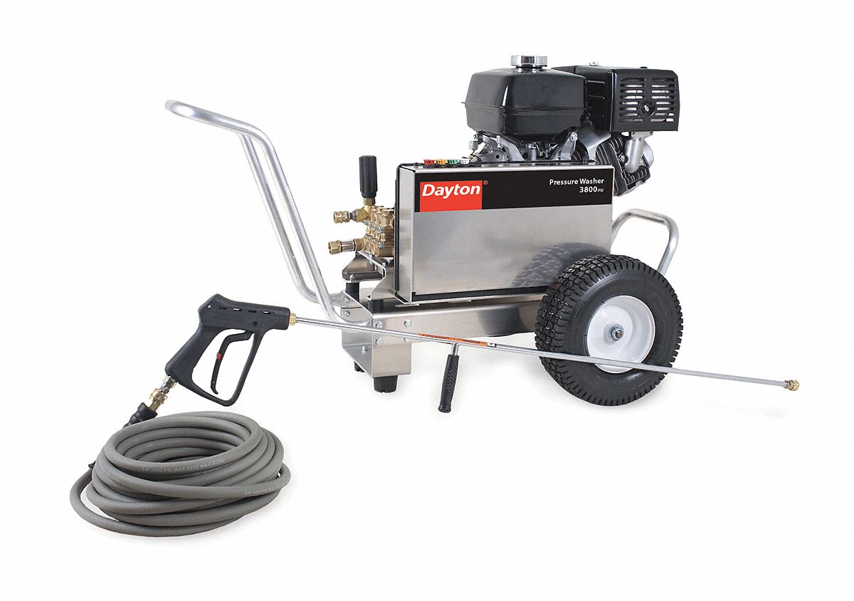 PRESSURE WASHER,3800 PSI,13 HP,46-1/2"L