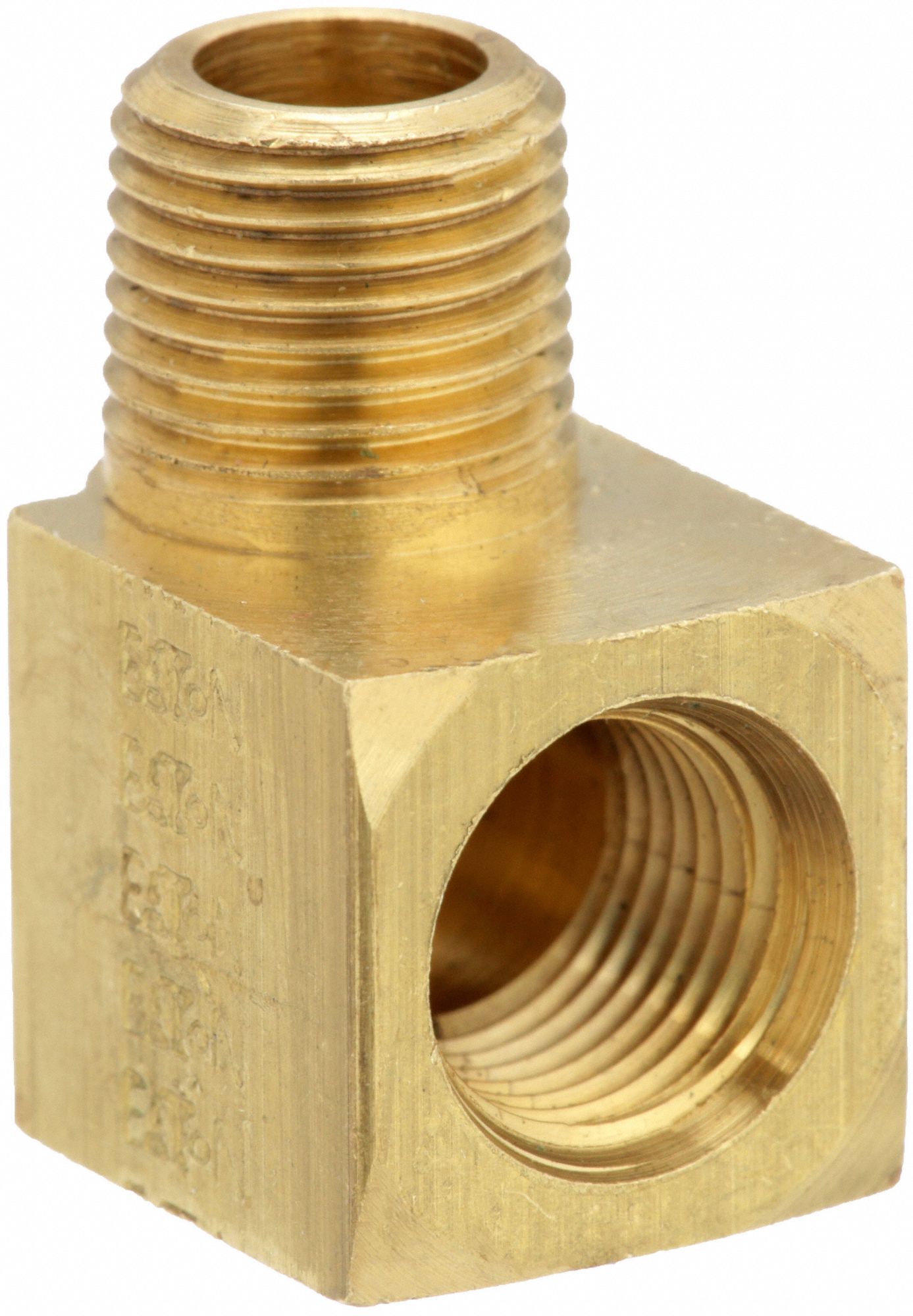 Hydraulic Hose Adapter: 1/8 in x 1/8 in Fitting Size, Male x Female, 0.87 in Overall Lg, Rigid