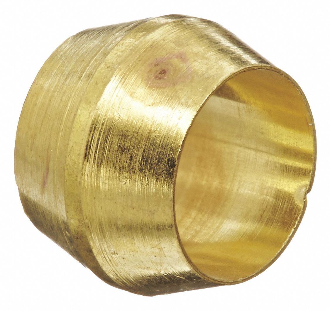 Brass, Compression, Compression Sleeve 20KF9060X4 Grainger