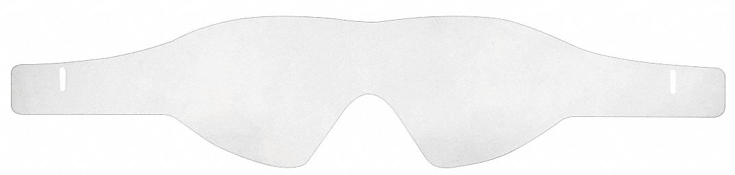 VISOR FILM, DISPOSABLE, TEAR-OFF, CLEAR, ANTI-FOG, PC, CSA, 6-PACK, FOR USE WITH CAPSTONE