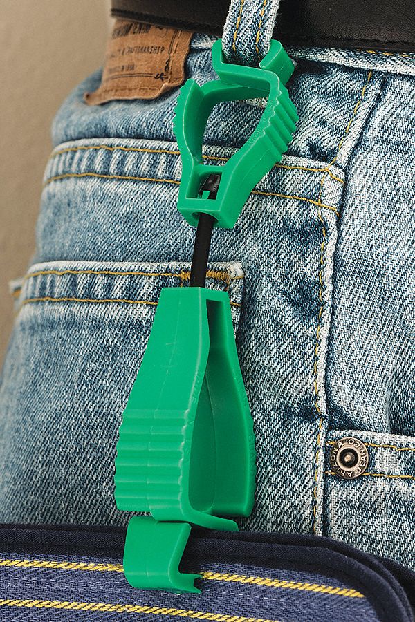 Glove Guard Clip,  Green Blank
