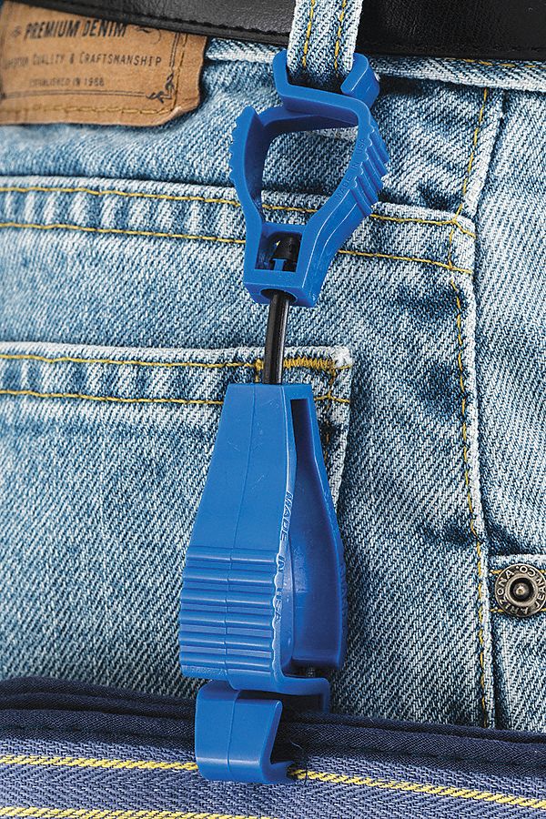 Glove Guard Clip,  Blue Blank