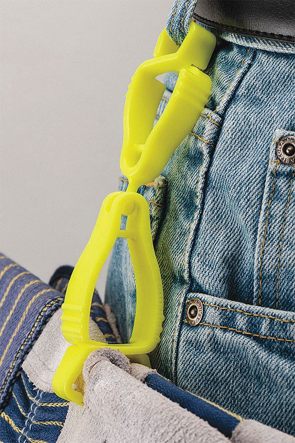 Handi Klip Clip,  High Vis Yellow Blank