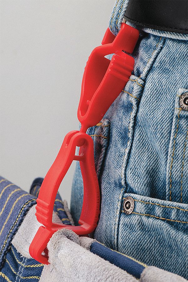 Handi Klip Clip,  Fire Red Blank