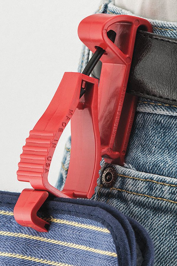 Utility Guard Clip,  Red Blank