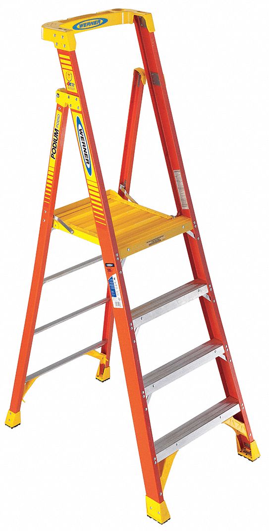 4 ft on sale fiberglass ladder