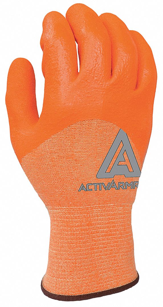 Cut Resistant Gloves,Orange,10,PR