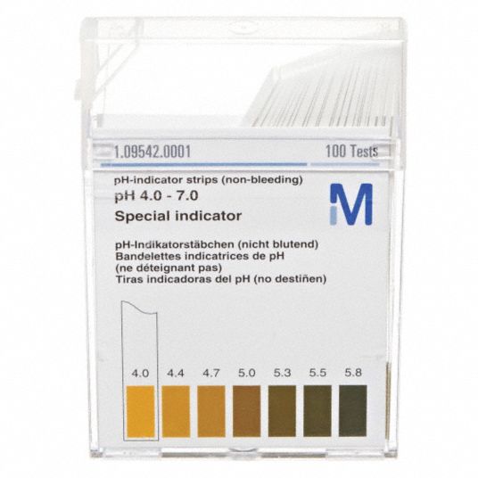 EMD Test Strips 100 PK Testing Parameter Colorimetric Range 5 to
