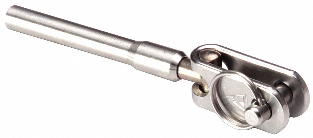 Hand Crimp Toggle Jaw: 3/16 in Cable Size, 3 5/8 in Overall Lg
