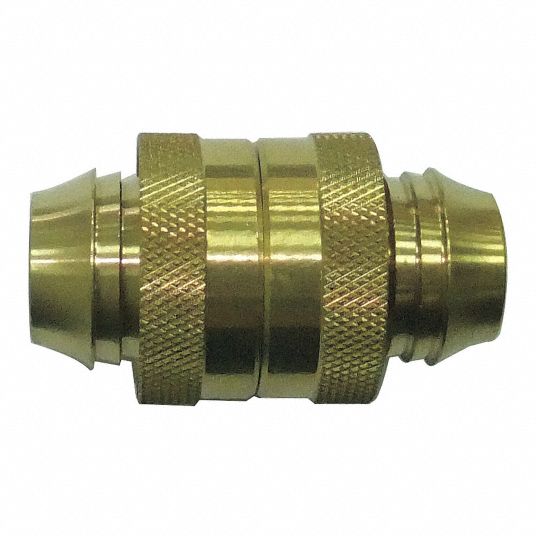 WESTWARD Garden Hose Repair Fitting, Fitting Material Brass x Brass