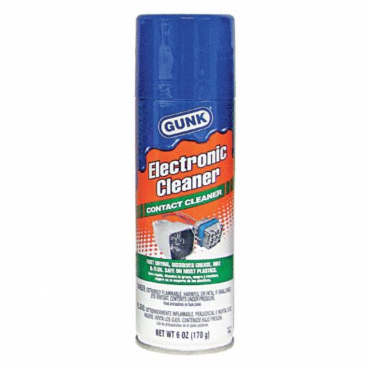 GUNK Electronic Contact Cleaner;Aerosol Can;6 oz;Flammable;Non