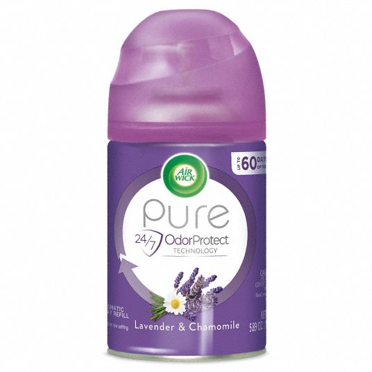 AIR WICK Metered Air Freshener Refill, Liquid, Aerosol Spray, 6.2 oz, Lavender & Chamomile