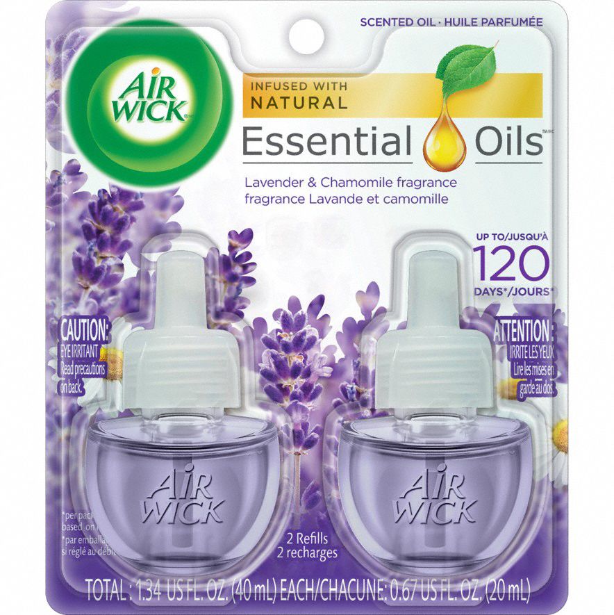 AIR WICK Oil Based Air Freshener Refill, Oil, Bottle, 0.67 oz, Lavender
