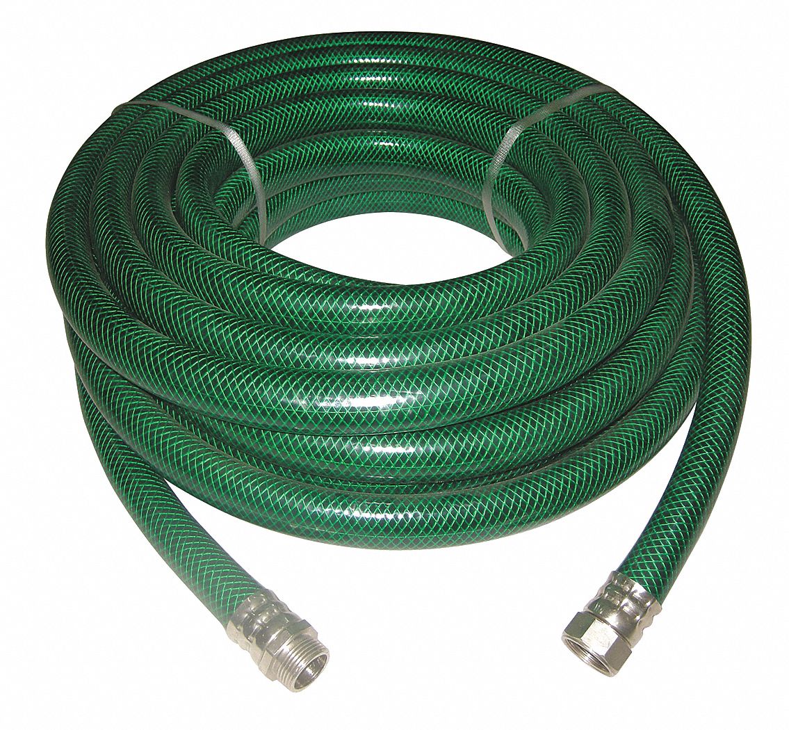 WESTWARD Water Hose Rnfrcd PVC 1 I D 50 Ft L 20L425 20L425   20L425 AS01