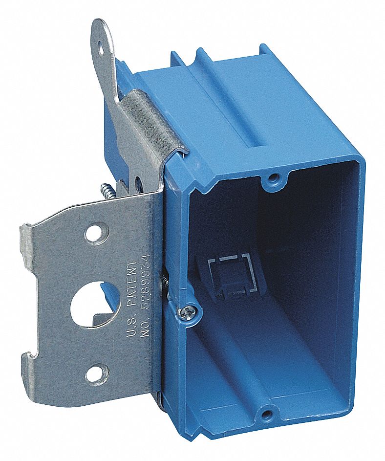 CARLON Electrical Box, Switch, Number of Gangs 1, PVC, 3 3/8 in Nominal