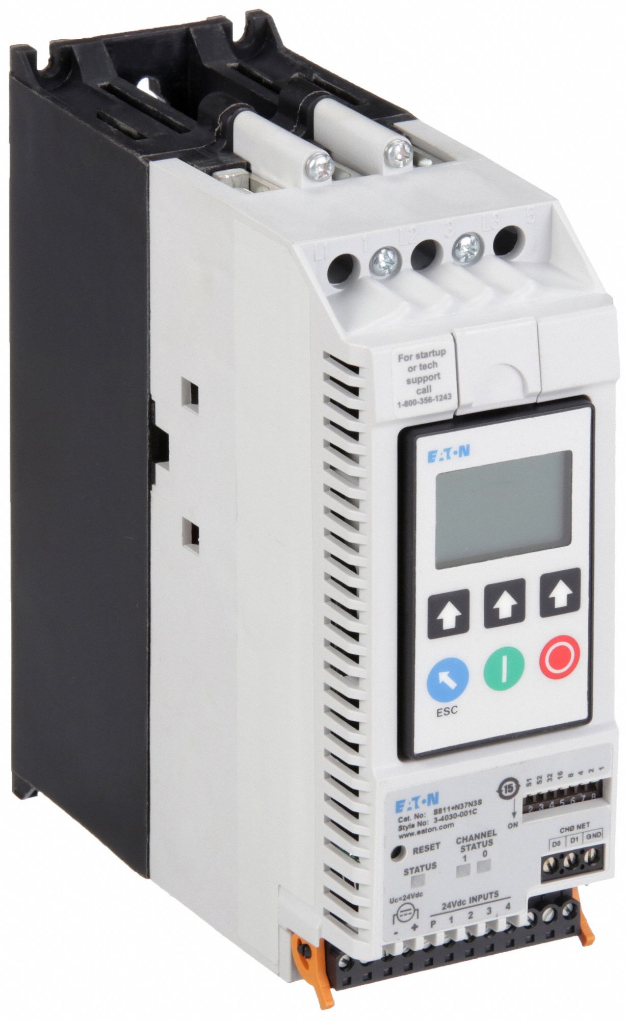 Soft Start: 600V AC, 37 A Output Current, With Bypass, NEMA 1, 10 hp HP @ 3 Phase - 208V AC