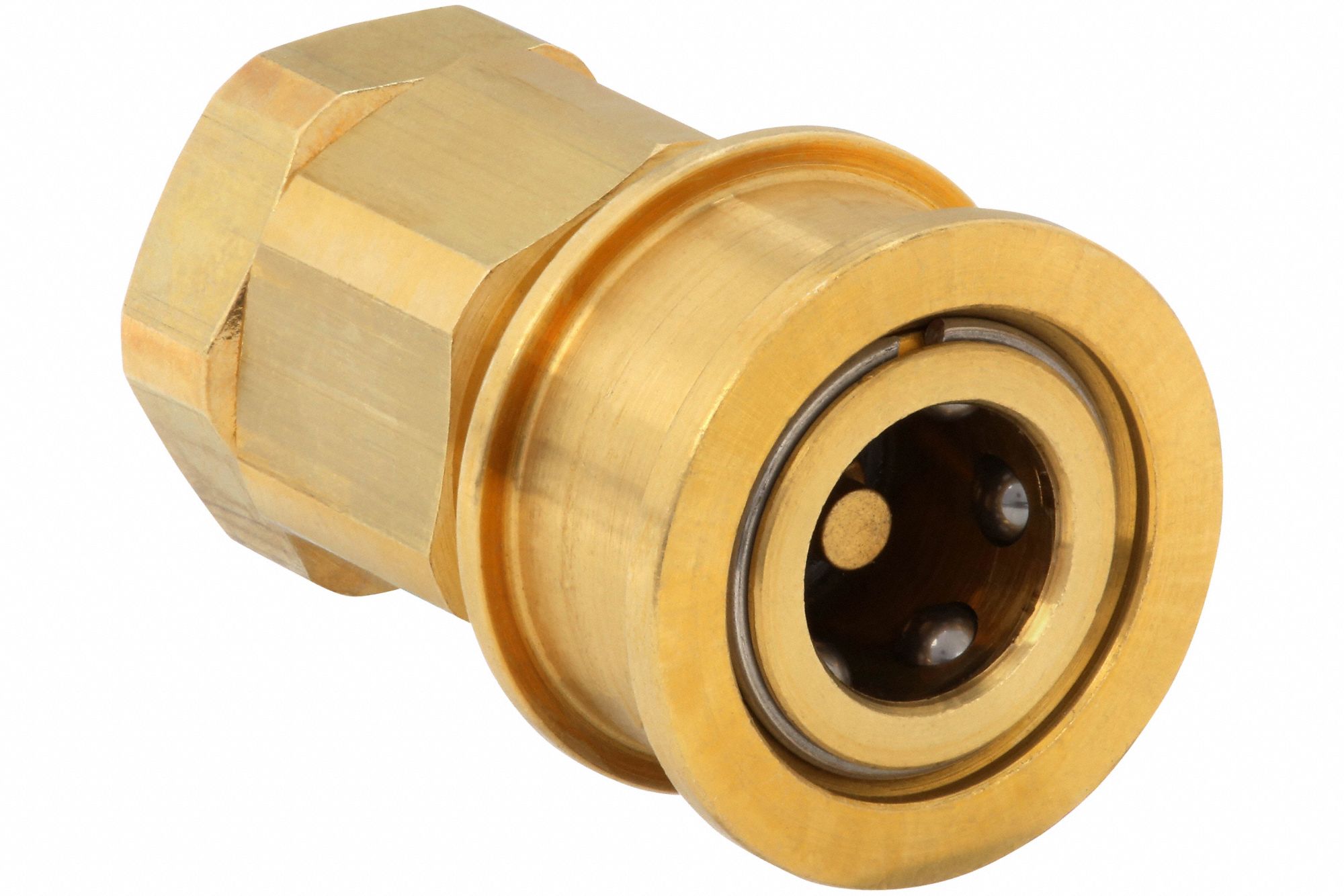SNAPTITE Hydraulic Quick Connect Hose Coupling, Socket, EA Series, Brass 20LF06BVEAC66F
