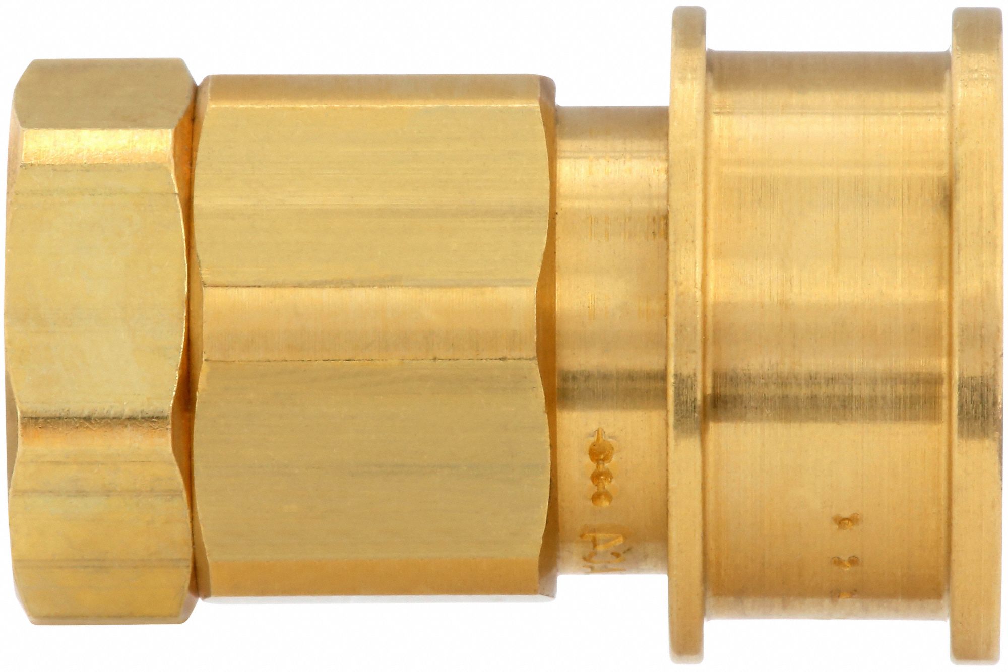 Hydraulic Quick Connect Hose Coupling: 1/4 in Coupling Size, Brass, Nitrile, Female NPTF