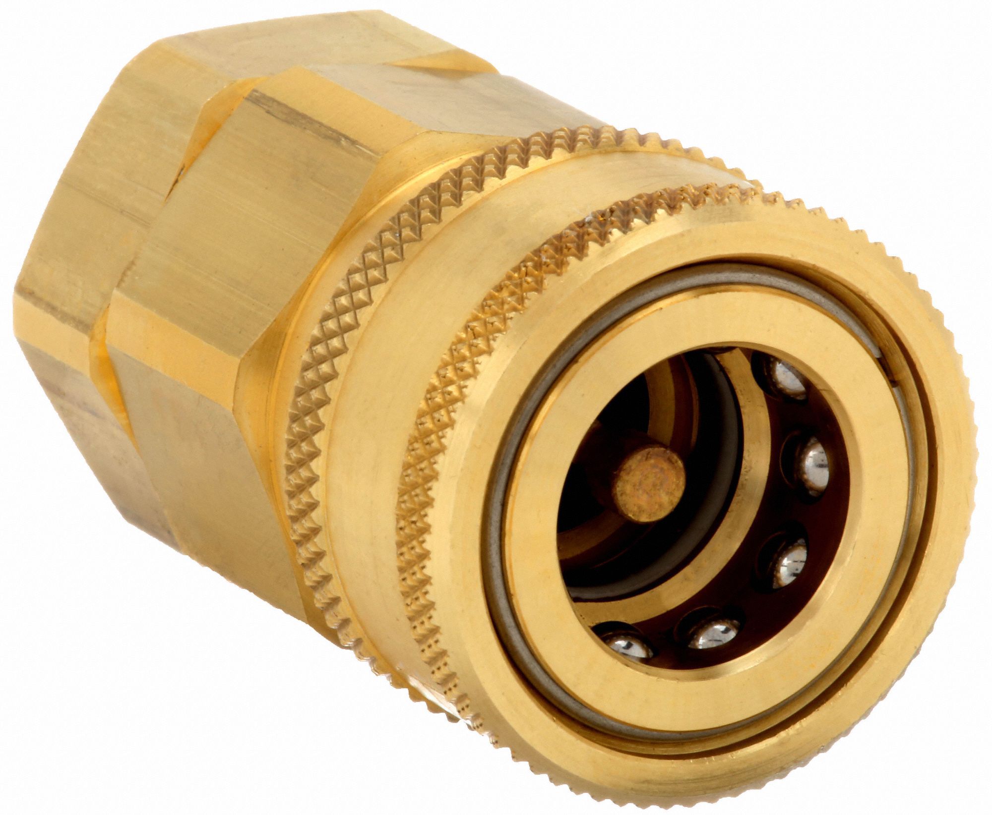 HYDRAULIC QUICK CONNECT HOSE COUPLING, 1 IN COUPLING SIZE, BRASS, 14.38 LPM MAX. FLOW RATE