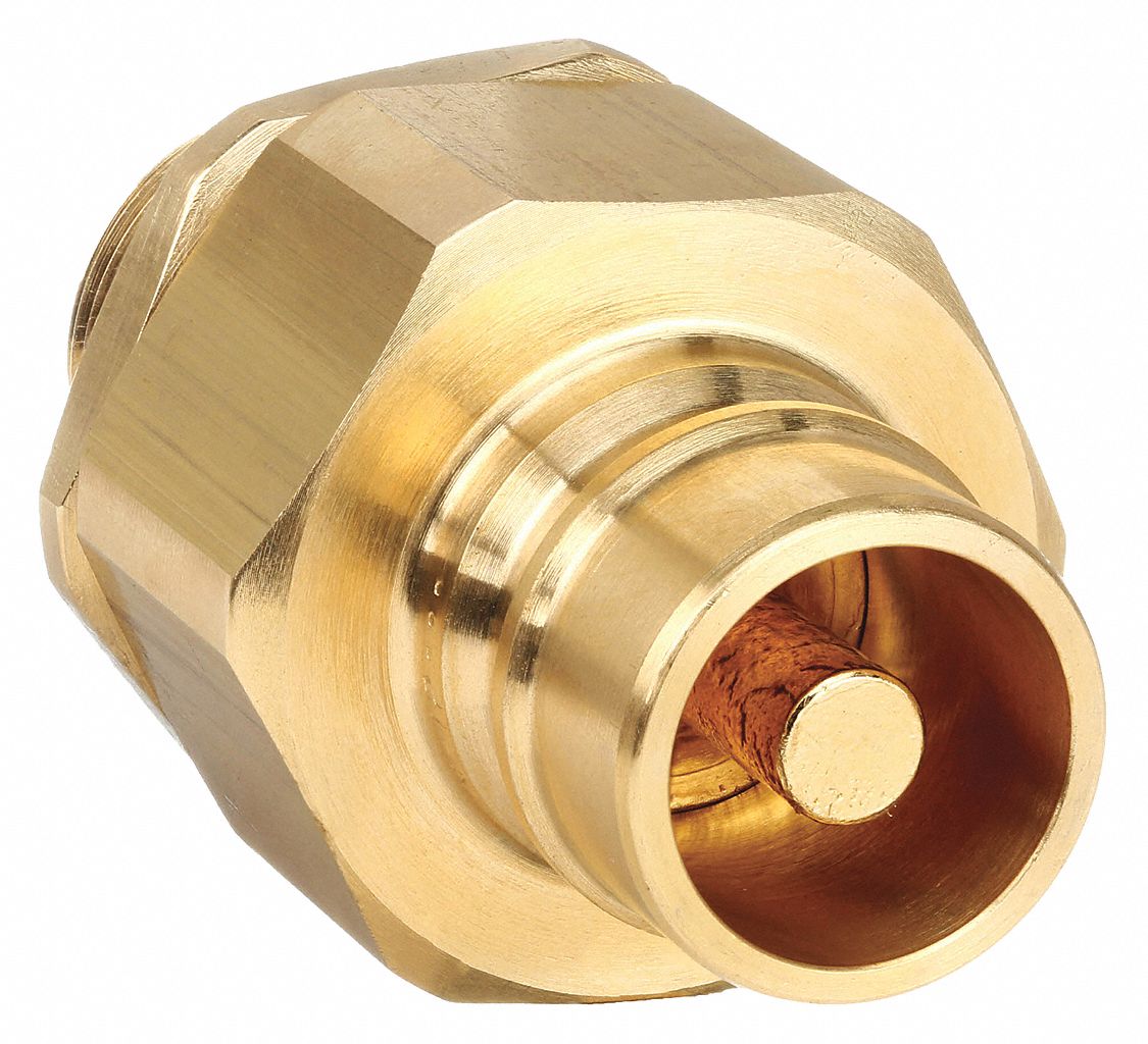 HYDRAULIC QUICK CONNECT HOSE COUPLING, 1 IN COUPLING SIZE, BRASS, 52.99 LPM MAX. FLOW RATE